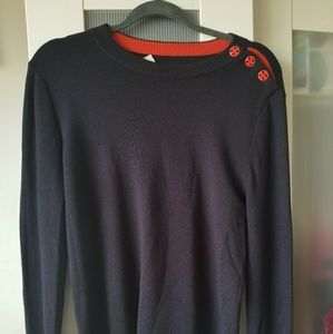Tory Burch Navy Kimberly sweater